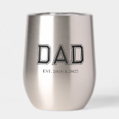 Papa hat einfache moderne Typografie eingerichtet (Rückseite)