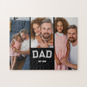 Papa hat elegante 3 Foto-Geschenke etabliert Puzzle