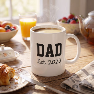 Papa hat fette schwarze Schrift weiß etabliert Kaffeetasse