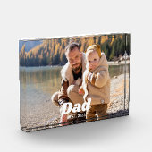 Papa hat fette weiße Typografie-Fotoblock eingeric Fotoblock (Links)