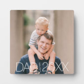 Papa hat Foto eingerichtet Fotoplatte (Vorderseite)