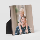 Papa hat Foto eingerichtet Fotoplatte (Vorderseite)