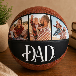 Papa hat Foto gegründet Basketball