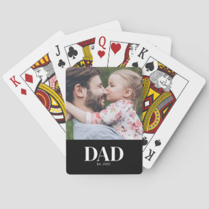 Papa hat Foto gegründet Spielkarten