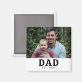 Papa hat Foto-Geschenk gegründet  Magnet (Vorderseite/Rückseite)