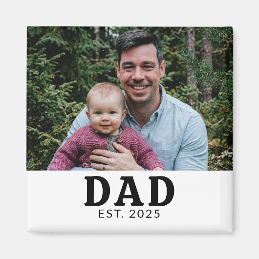 Papa hat Foto-Geschenk gegründet  Magnet (Vorne)