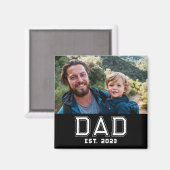 Papa hat Foto-Geschenk gegründet Magnet (Vorderseite/Rückseite)