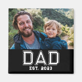 Papa hat Foto-Geschenk gegründet Magnet (Vorne)