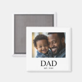 Papa hat Foto-Geschenk gegründet Magnet (Vorderseite/Rückseite)