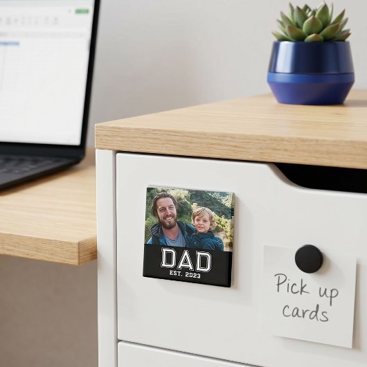 Papa hat Foto-Geschenk gegründet Magnet