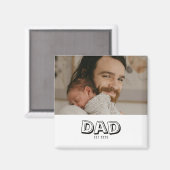 Papa hat Foto-Geschenk gegründet Magnet (Vorderseite/Rückseite)