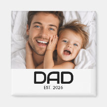 Papa hat Foto-Geschenkmagnet gegründet