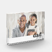 Papa hat Foto Simple Vater Bild Block (Links)
