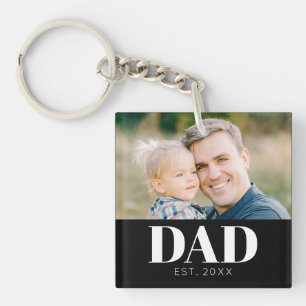 Papa hat Foto Väter Weihnachten gegründet Schlüsselanhänger