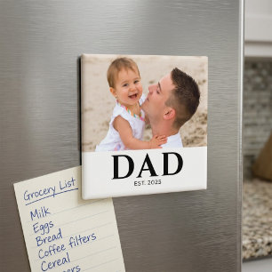 Papa hat gegründet Foto-Geschenk Magnet