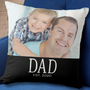 Papa hat gegründet Foto Kissen