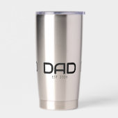 Papa hat gegründet Neues Papa-Geschenk  Thermobecher (Links)