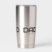 Papa hat gegründet Neues Papa-Geschenk  Thermobecher (Rückseite)