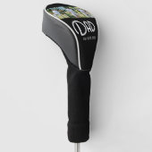 Papa hat Grunge-Text 3 Foto eingerichtet Golf Headcover (angewinkelt)