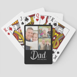Papa hat Modern 3 Foto eingerichtet  Spielkarten