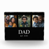 Papa hat modern fett simpel schwarz 3 Foto (Vorderseite)