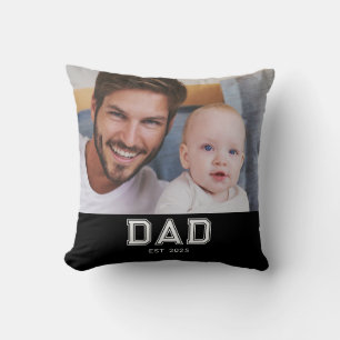 Papa hat Modern Photo Bold gegründet Kissen