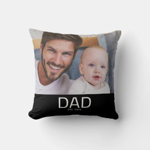 Papa hat Modern Photo Bold gegründet Kissen