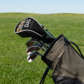 Papa hat modernes fett weißes 3 Foto eingerichtet Golf Headcover (In SItu)