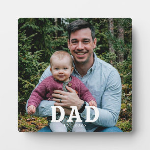 Papa hat modernes, fettes Foto-Geschenk gegründet Fotoplatte