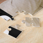 Papa hat modernes, fettes, schwarzes 3-Foto einger Puzzle (Seite)