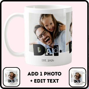 Papa hat modernes individuelles Foto eingerichtet Kaffeetasse
