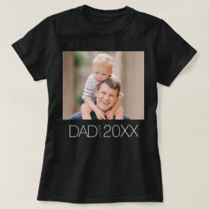 Papa hat modernes Schriftfoto eingerichtet T-Shirt