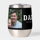 Papa hat modernes schwarzes Foto etabliert (Vorderseite)