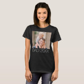 Papa hat modernes Skript-Foto eingerichtet T-Shirt (Vorne ganz)