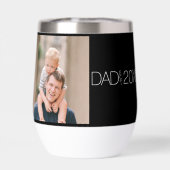 Papa hat modernes Skript-Foto erstellt (Rückseite)