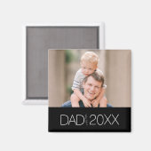 Papa hat modernes Skript Magnet eingerichtet  (Vorderseite/Rückseite)
