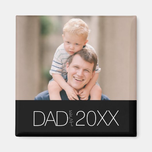 Papa hat modernes Skript-Magnet gegründet Magnet (Vorne)
