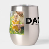 Papa hat mutig Foto Edelstahl eingerichtet (Vorderseite)