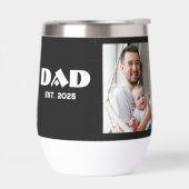 Papa hat mutig Foto gegründet (Links)