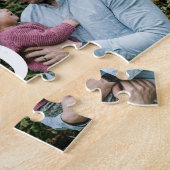 Papa hat mutig modernes Schwarz 3 Foto eingerichte Puzzle (Seite)