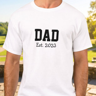 Papa hat mutig Schwarz Weiß gegründet T-Shirt