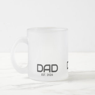 Papa hat neu Papa-Geschenk gegründet Mattglastasse