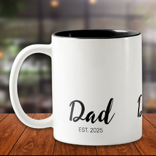 Papa hat neu Papa-Geschenk gegründet  Zweifarbige Tasse