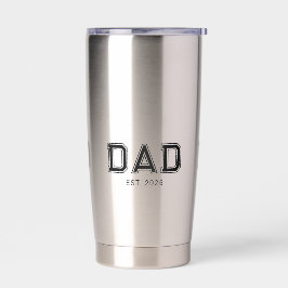 Papa hat neu Papa-Geschenk Isoliert Thermobecher