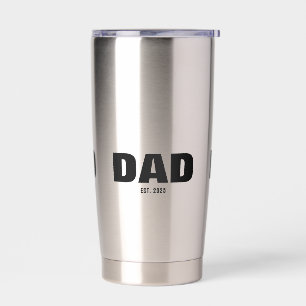 Papa hat neu Papa-Geschenk Isoliert Thermobecher
