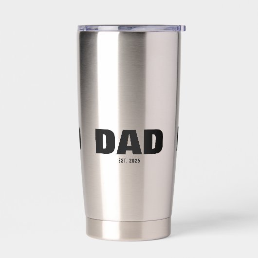 Papa hat neu Papa-Geschenk Isoliert Thermobecher (Links)