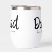 Papa hat neu Papa-Geschenk Thermos-Weinbecher (Rechts)