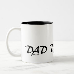Papa hat neuen Papa-Geschenk gegründet Zweifarbige Tasse