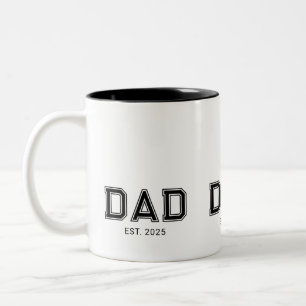 Papa hat neuen Papa-Geschenk gegründet Zweifarbige Tasse