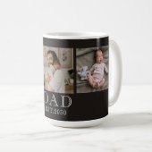 Papa hat Schwarz 3 Foto erstellt Kaffeetasse (VorderseiteRechts)